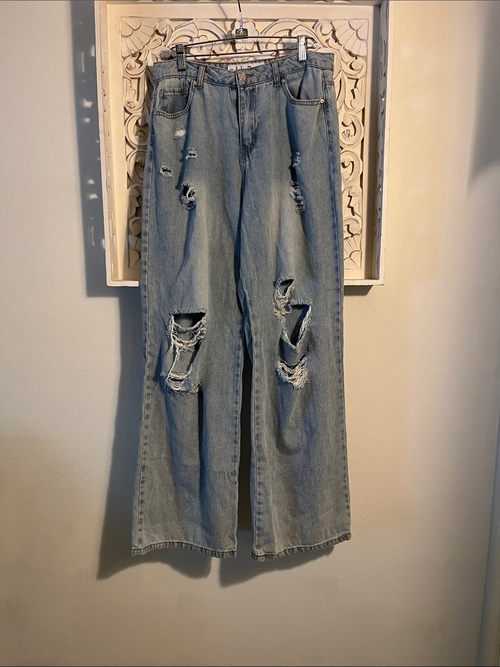 Indigo Rein Light Blue Denim Jeans with Contrast Stitching
